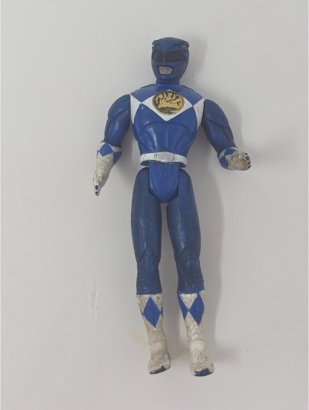 1995 Mighty Morphin Power Rangers Blue Ranger Action Figure Toy Saban 4 Inch